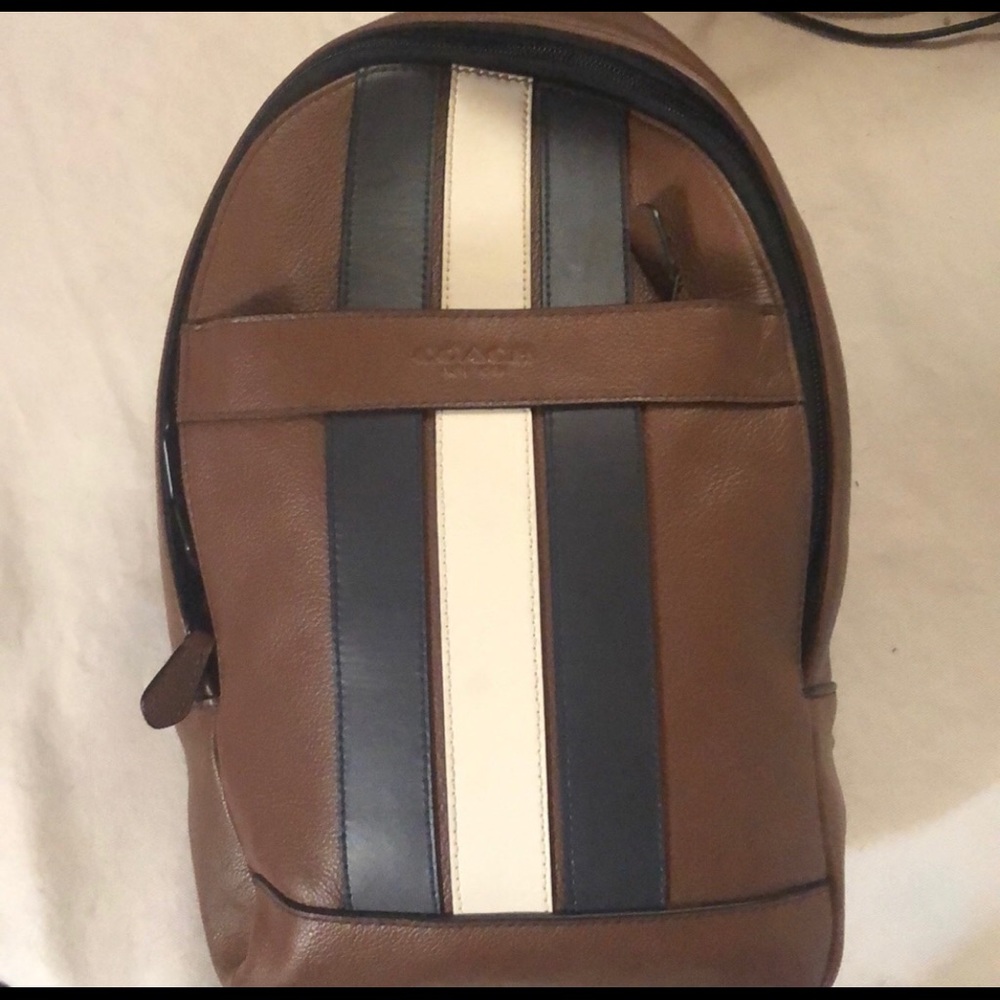 Designer coach cross body back pack